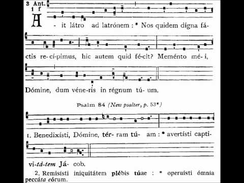 Ait latro, Gregorian antiphon of Tenebrae