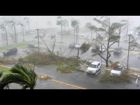 Hurricane Maria Strikes Puerto Rico Island has no Power Breaking News September 2017 Video