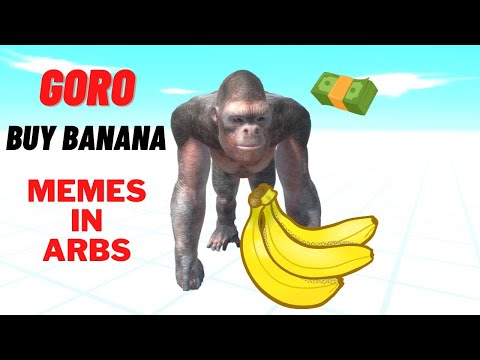 GORO BUYS BANANA  -  ANIMAL REVOLT BATTLE SIMULATOR