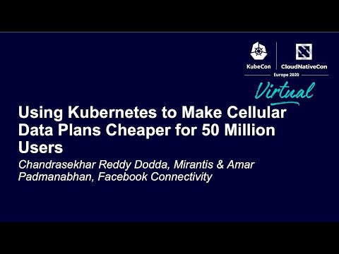 Using Kubernetes to Make Cellular Data Plans Cheaper... Chandrasekhar Reddy Dodda & Amar Padmanabhan