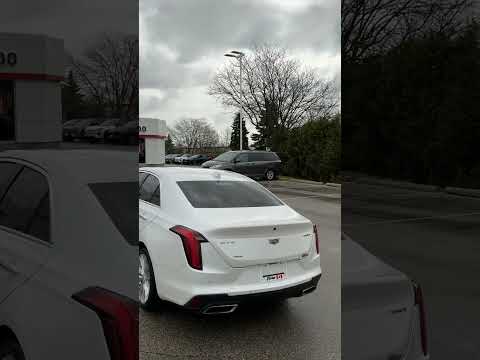 2022 Cadillac CT4 4dr Sdn Premium Luxury in White for sale at Forbes Waterloo Toyota in Waterloo, ON