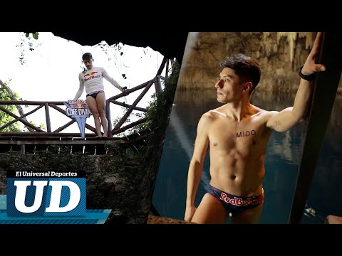 🏊‍♂️🔥 Jonathan Paredes realiza impactantes clavados en el cenote de Chukum 🏊‍♂️🔥