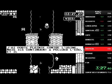[no sound] Minit Any% 7m15s
