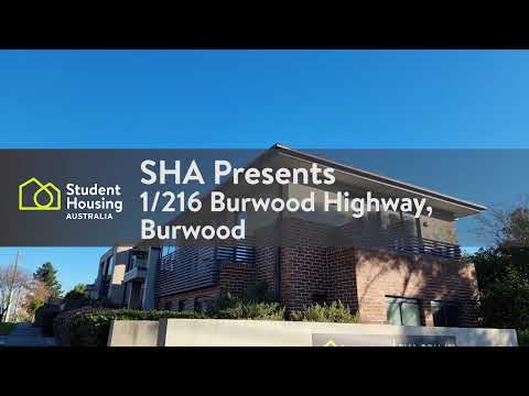 1/216 Burwood Highway, BURWOOD – Apartment tour by Student Housing Australia