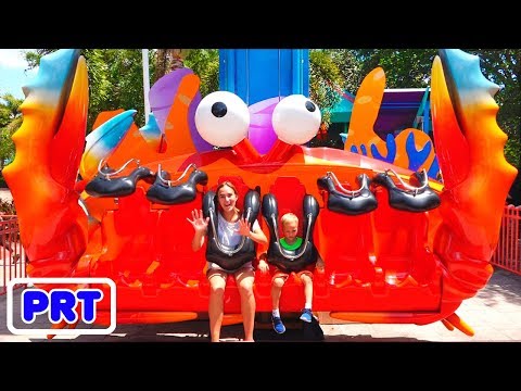 Vlad e Nikita no parque de diversões Sea World