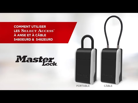 Mode d'emploi des rangements sécurisés Master Lock 5480/5482 (anglais)