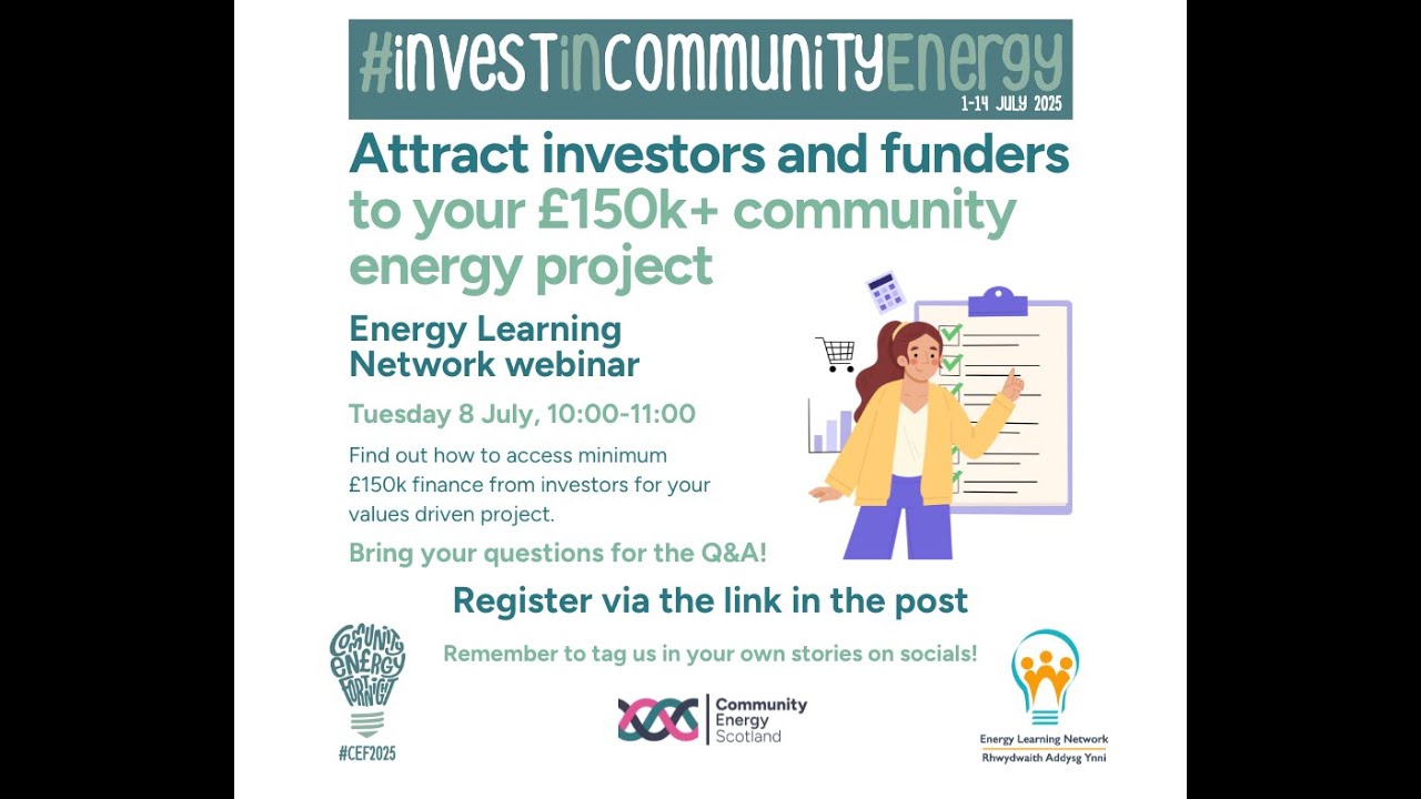 Attract investors and funders to your £150k+ community energy project
