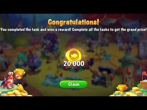 @Fishdom Road to Treasure Win Strikes Stage 13 - Stage 29. Got Reward: 20K Coins.