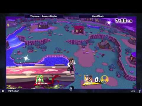 [Vårpeppen] Grand Finals - Thinkaman (L)(Ganondorf, Palutena, Ness) vs Deo (W)(Mario) - SSB4 Singles