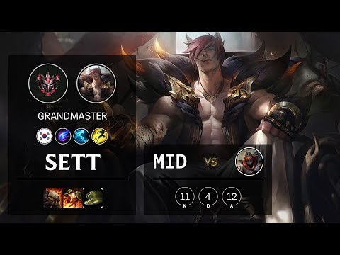 Sett Mid vs Zed - KR Grandmaster Patch 10.12
