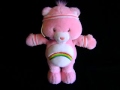 CARE BEARS FIT N FUN PINK PLUSH RAINBOW CHEER BEAR TALKING SINGING EXERCISES 2004