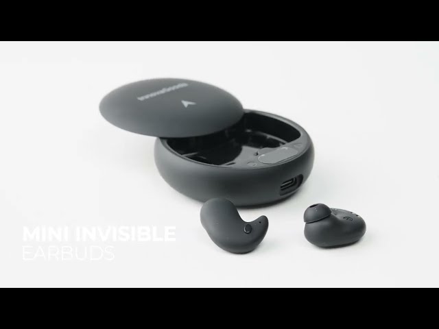 InnovaGoods IG7826918 Mini Auriculares Bluetooth Invisíveis para Dormir Pretos video