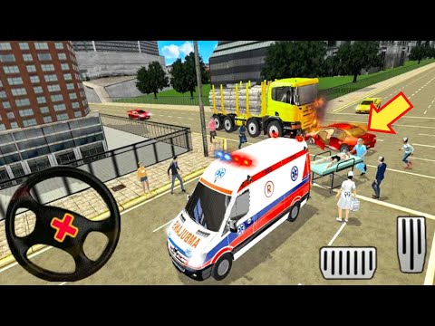 Policeman Ambulance Driver Simulator #8 - Emergency Rescue Truck - Android Gameplay