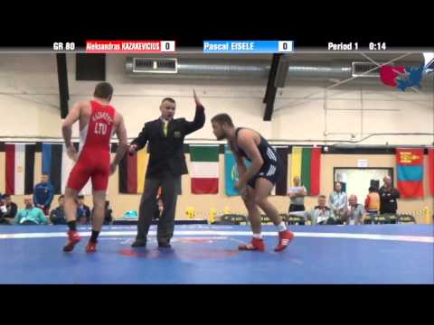 80 KG SF - Aleksandras Kazakevicius (LTU) vs Pascal Eisele (GER)