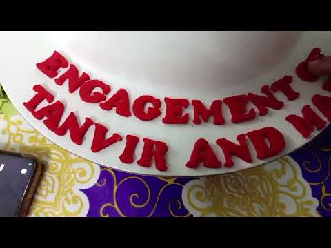 Engagement Ceremony Cake.Vanilla with Butter cream.Namira Foods