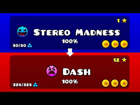 Geometry Dash - Complete Guide | All Main Levels + The Tower 100% (All Coins)