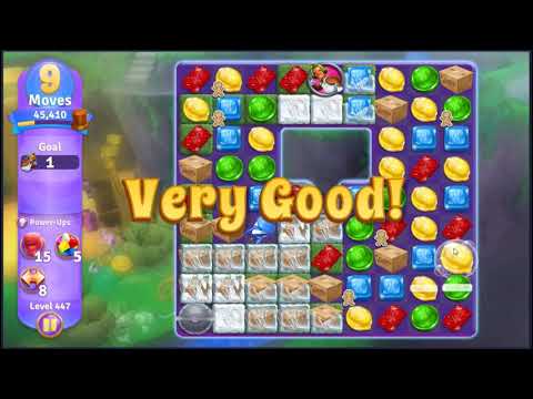 Wonka's World of Candy Level 447 - NO BOOSTERS + FULL STORY 🍫 | SKILLGAMING ✔️