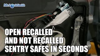 Open Recalled and Not Recalled Sentry Safes in Seconds | Mr. Locksmith™