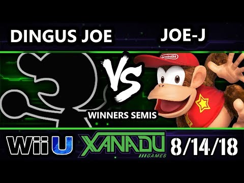 S@X 263 Smash 4 - Dingus Joe (Game and Watch) Vs. Joe-J (Diddy Kong) - WiiU Winners Semis