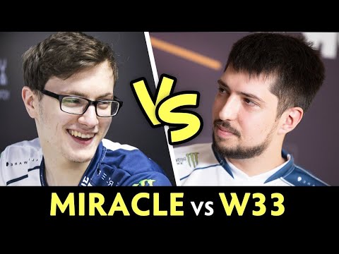 Miracle vs w33 | Epic Battle | Dota 2