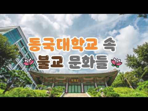 동국대학교 속 불교문화들 YouTube Thumbnail