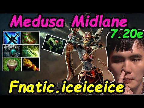 Fnatic.Iceiceice - [Medusa] Midlane Insane MANA Destroy Combo Pa  + Empower | Dota2 7.20