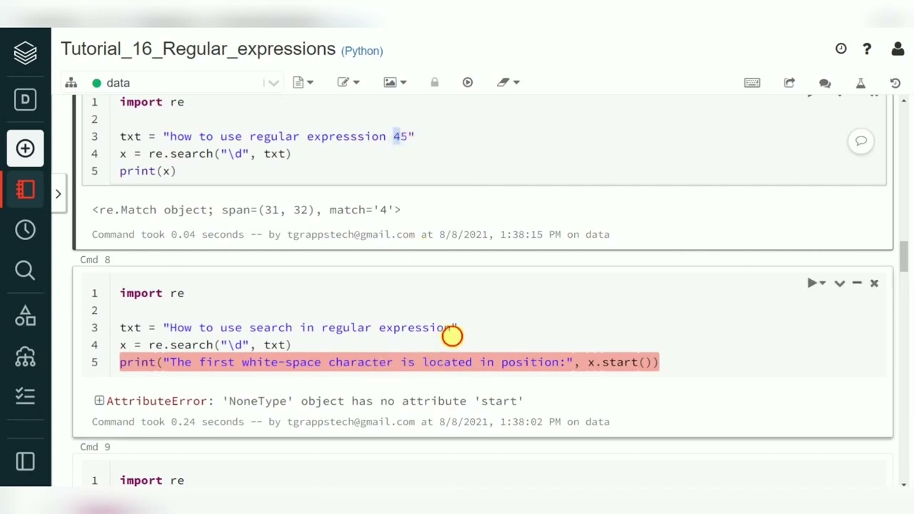 Python For Data Engineering 11   Python Regular Expressions Full HD