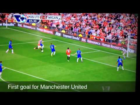 Alexander Büttner first goal from Manchester United