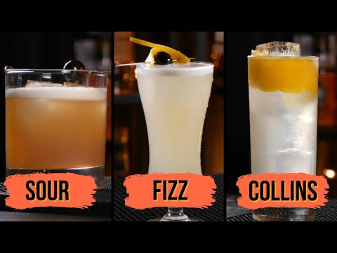 Whiskey Sour | Gin Fizz | Tom Collins