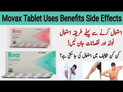 Movax tablet Uses side effects and dosage...Movax |Tizanidine| uses in urdu..