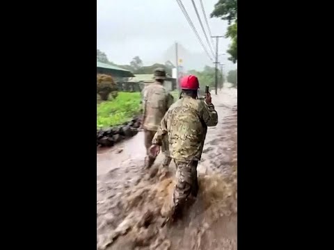 Hurricane Nolo brings heavy rain as it skirts Hawaii