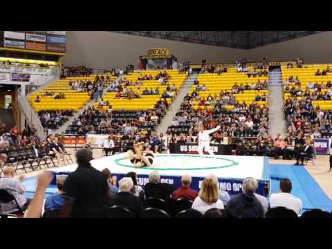 US Sumo Open 2016 - Womens Openweight - Kaitlyn (USA) vs Undrakhzaya (MON)