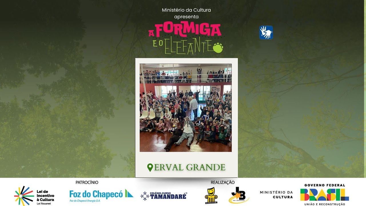 A FORMIGA E O ELEFANTE em Erval Grande, RS