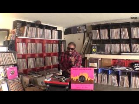 DĀM-FUNK funk vesves disco vinyl set in The Lab NYC