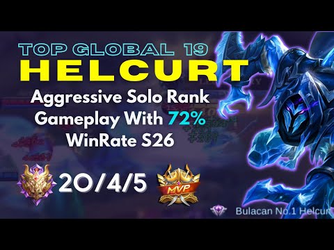 Top Global Helcurt Aggressive Solo Rank Gameplay With 72% WinRate