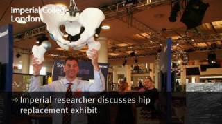 Imperial researcher discusses hip replacement exhibit