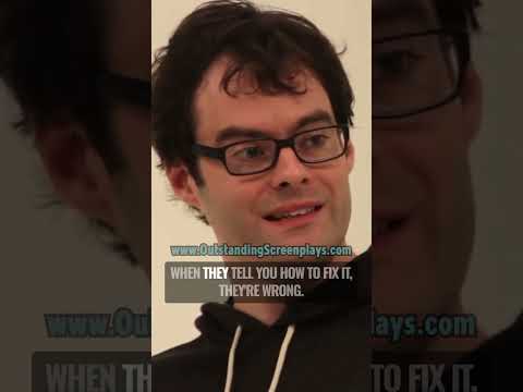 Bill Hader's most HELPFUL Writing Advice