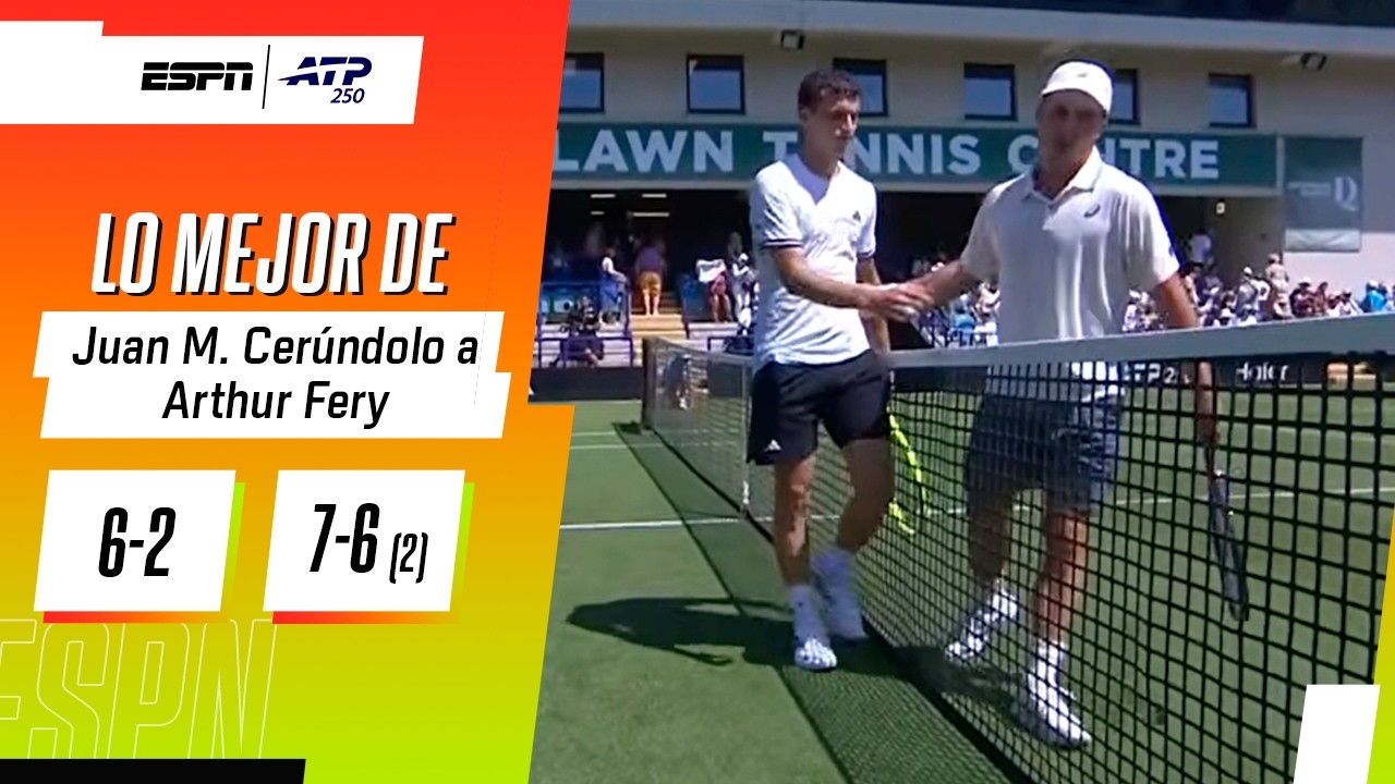 JUAN MANUEL CERÚNDOLO NO TUVO PROBLEMAS ANTE FERY EN EASTBOURNE: TRIUNFO EN SETS CORRIDOS | RESUMEN