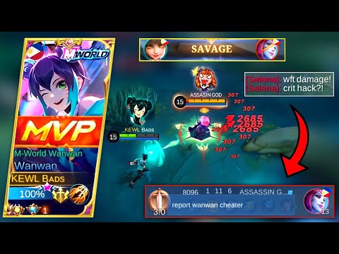 M-WORLD WANWAN FULL CRIT BUILD! ( Easy Savage! ) | MLBB