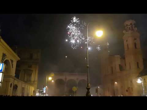 Silvester 2019 München Odeonsplatz