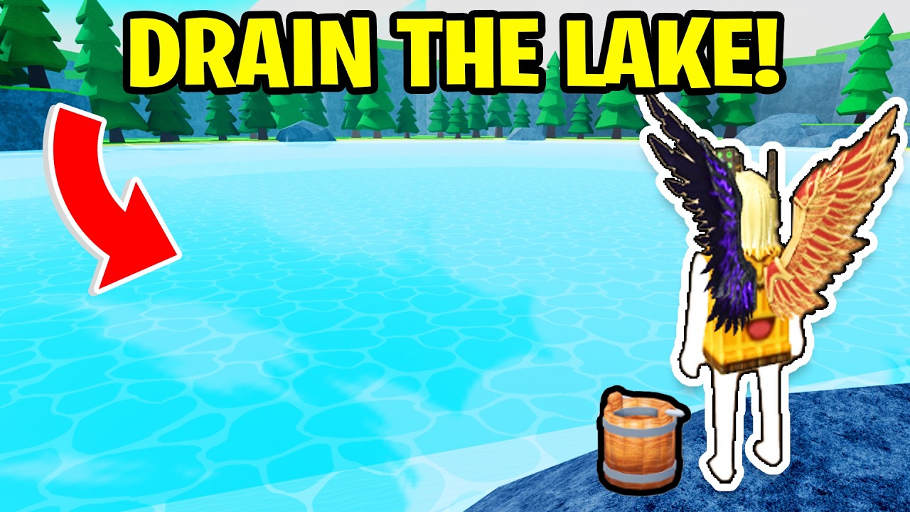 Kita DILARANG Pergi sampai Kita MENGURAS DANAU di Roblox...