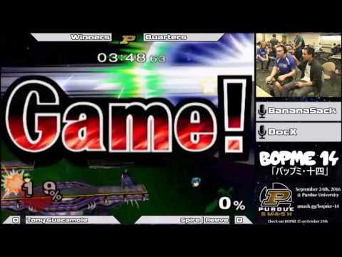 BoPME 14 - Tony Guacamole (Falcon) vs. Spire | Reeve (Marth) Winners Quarters