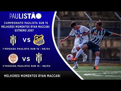 ⚽ RYAN MACCARI - PAULISTA SUB 15 | SÃO BERNARDO X ÁGUA SANTA | SÃO BERNARDO X REFERENCIA