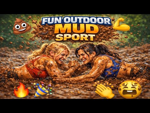 Mud Wrestling Challenge | Fun Outdoor Mud Sport | Friendly Mud Arena Competition Shorts Video