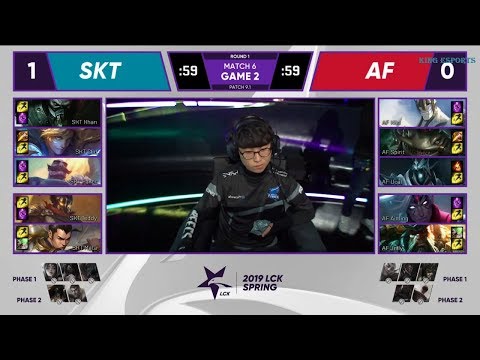 [LCK2019] SKT vs AFS Highlights Game 2  SK Telecom T1 vs Afreeca Freecs G2