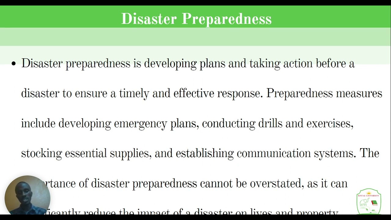 Introduction to Disaster Management