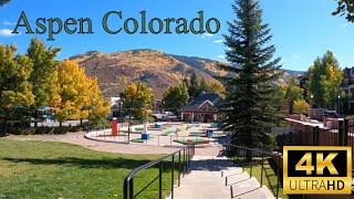 Aspen Colorado Walking tour Shops   4K