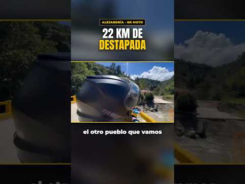 22 km de destapada a Santo Domingo con la moto cargada 🏍️ #shorts