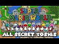 All Secret Yoshi Colors In Super Mario World Super Nintendo Original SNES Capture Emulator