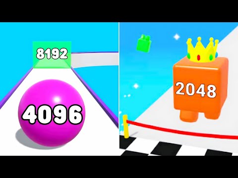 Satisfying Gameplay 2024 -A-Z Run vs 2048 Jelly Shooter 3d All Levels Game